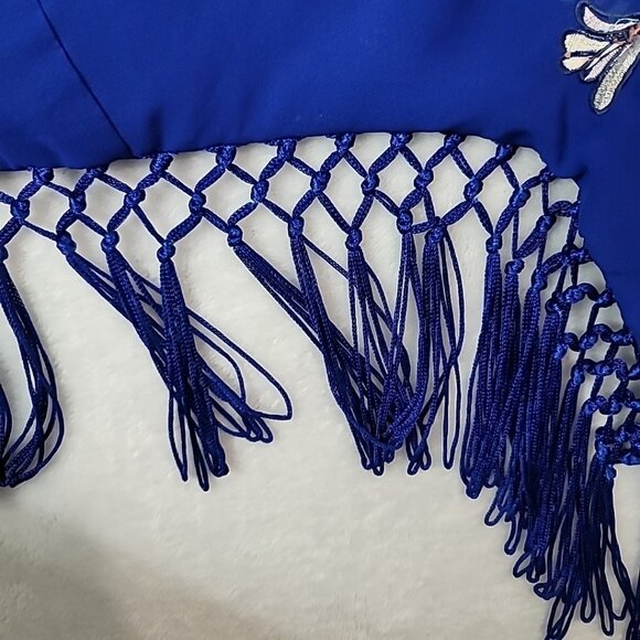 Zingara Women's Size 1 Floral Embroidered Blouse Tassels For Parts! Read - Picture 6 of 16